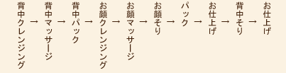 背中コース